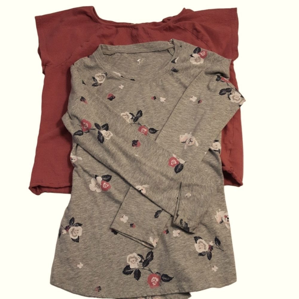 Justice and‎ SO Girls Shirt Bundle Long and Cropped sz L